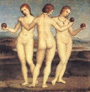 RAFFAELLO Sanzio Three woman oil